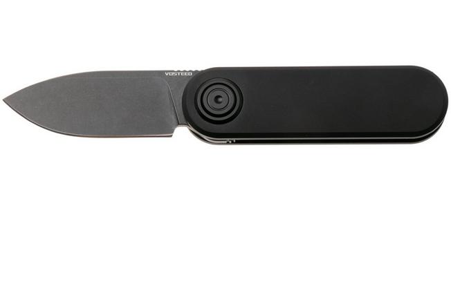 Afbeelding voor Vosteed Corgi V A3701 Blackwashed 14C28N, Black Aluminum, zakmes, Yue Dong design