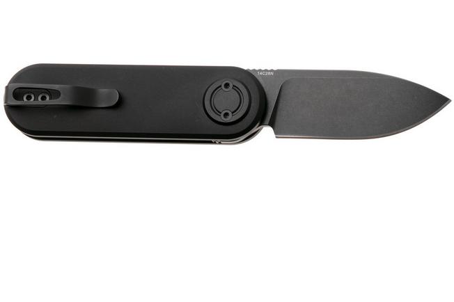 Afbeelding voor Vosteed Corgi V A3701 Blackwashed 14C28N, Black Aluminum, zakmes, Yue Dong design