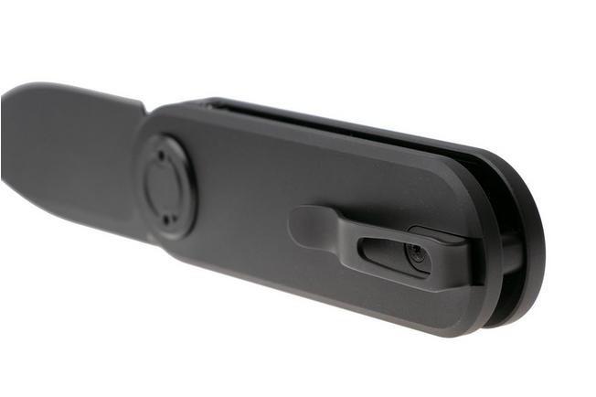 Afbeelding voor Vosteed Corgi V A3701 Blackwashed 14C28N, Black Aluminum, zakmes, Yue Dong design