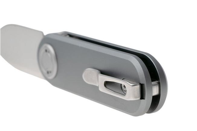 Afbeelding voor Vosteed Corgi V A3703 Satin 14C28N, Gray Aluminum, zakmes, Yue Dong design