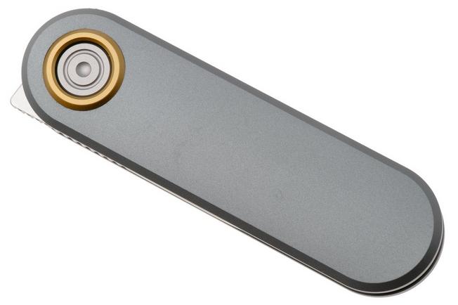 Afbeelding voor Vosteed Corgi V A3703 Satin 14C28N, Gray Aluminum, zakmes, Yue Dong design