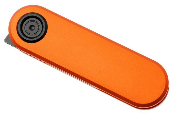 Afbeelding voor Vosteed Corgi V A3705 Blackwashed 14C28N, Orange Aluminum, zakmes, Yue Dong design