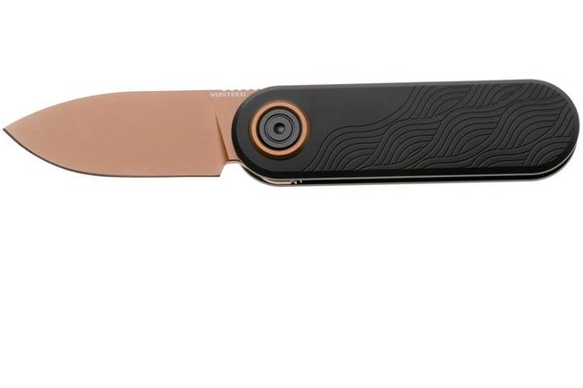 Afbeelding voor Vosteed Corgi V A3722 Copper Dune PVD 14C28N, Black Aluminum, zakmes, Yue Dong design