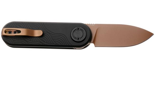 Afbeelding voor Vosteed Corgi V A3722 Copper Dune PVD 14C28N, Black Aluminum, zakmes, Yue Dong design