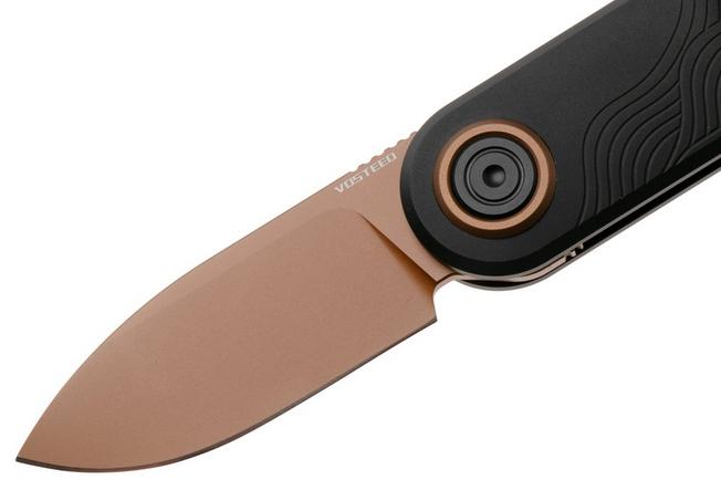 Afbeelding voor Vosteed Corgi V A3722 Copper Dune PVD 14C28N, Black Aluminum, zakmes, Yue Dong design