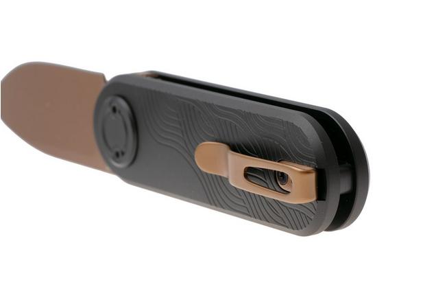 Afbeelding voor Vosteed Corgi V A3722 Copper Dune PVD 14C28N, Black Aluminum, zakmes, Yue Dong design