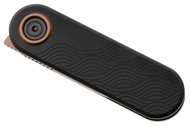 Afbeelding voor Vosteed Corgi V A3722 Copper Dune PVD 14C28N, Black Aluminum, zakmes, Yue Dong design