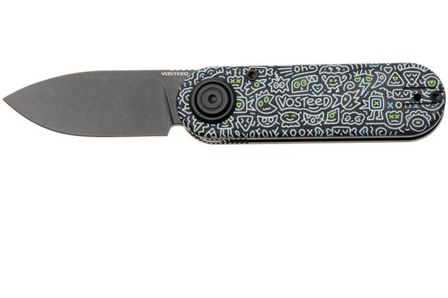 Afbeelding voor Vosteed Corgi V A3726 Blackwashed 14C28N, Doodle Monster G10, zakmes, Yue Dong design