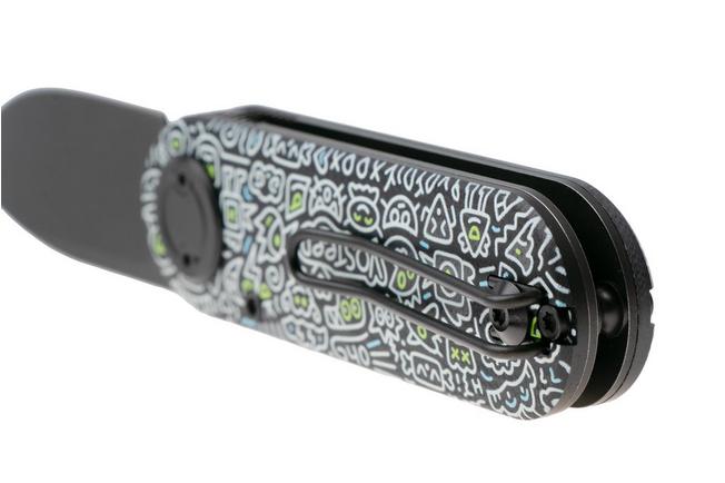 Afbeelding voor Vosteed Corgi V A3726 Blackwashed 14C28N, Doodle Monster G10, zakmes, Yue Dong design