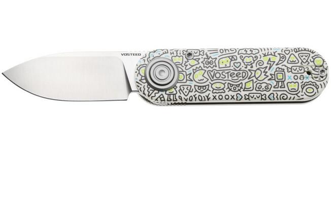 Afbeelding voor Vosteed Corgi V A3727 Satin 14C28N, Doodle Monster G10, zakmes, Yue Dong design