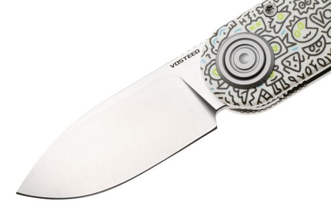 Afbeelding voor Vosteed Corgi V A3727 Satin 14C28N, Doodle Monster G10, zakmes, Yue Dong design