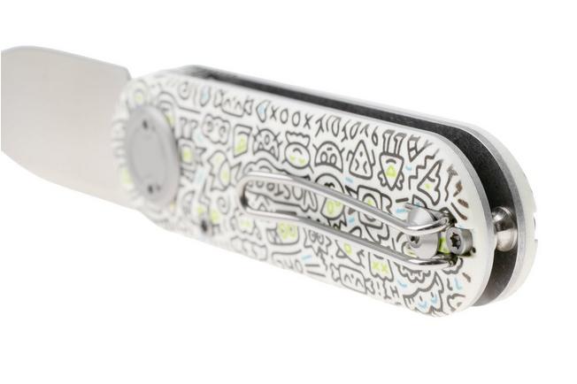 Afbeelding voor Vosteed Corgi V A3727 Satin 14C28N, Doodle Monster G10, zakmes, Yue Dong design