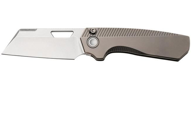 Bild für Vosteed Nip-L A4201 Stonewashed Elmax, Gray Titanium, Taschenmesser, Divo Knives Design