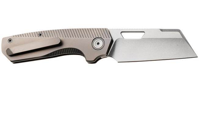 Bild für Vosteed Nip-L A4201 Stonewashed Elmax, Gray Titanium, Taschenmesser, Divo Knives Design