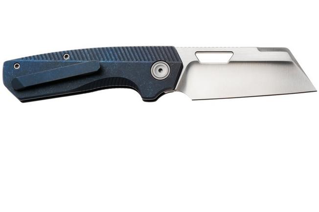 Bild für Vosteed Nip-L A4202 Satin Elmax, Blue Titanium, Taschenmesser, Divo Knives Design