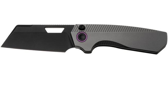 Bild für Vosteed Nip-L A4203 Blackwashed Elmax, Dim Gray Titanium, Taschenmesser, Divo Knives Design