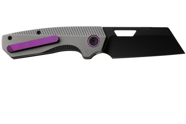 Bild für Vosteed Nip-L A4203 Blackwashed Elmax, Dim Gray Titanium, Taschenmesser, Divo Knives Design