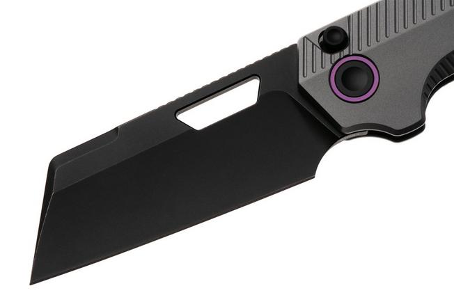 Bild für Vosteed Nip-L A4203 Blackwashed Elmax, Dim Gray Titanium, Taschenmesser, Divo Knives Design
