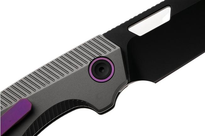 Bild für Vosteed Nip-L A4203 Blackwashed Elmax, Dim Gray Titanium, Taschenmesser, Divo Knives Design