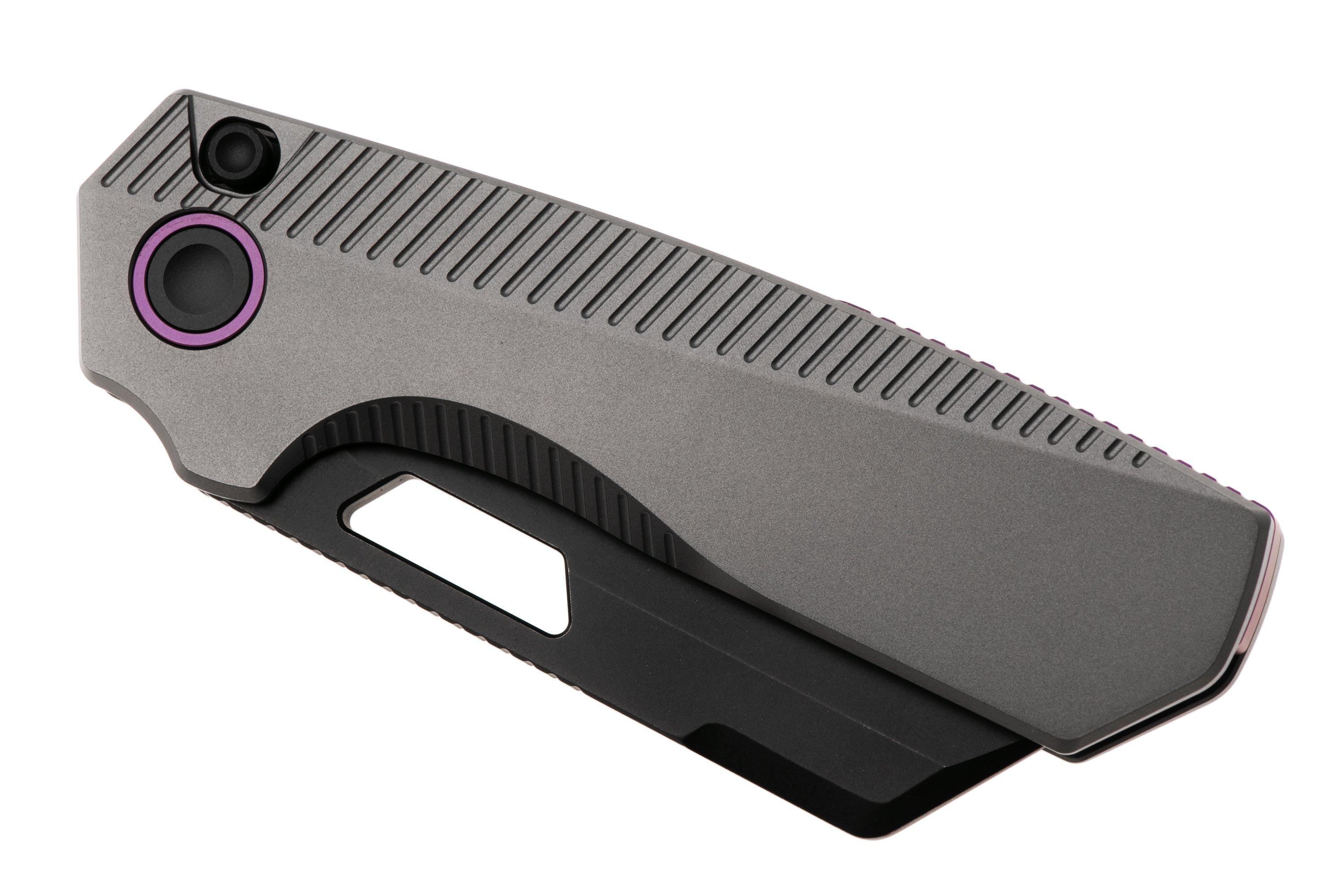 Vosteed Nip-L A4203 Blackwashed Elmax, Dim Gray Titanium, navalha, Divo ...