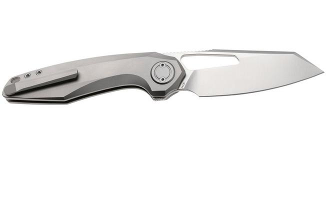 Afbeelding voor Vosteed Thunderbeast A4301 Satin M390, Gray Titanium, zakmes, Yue Dong design