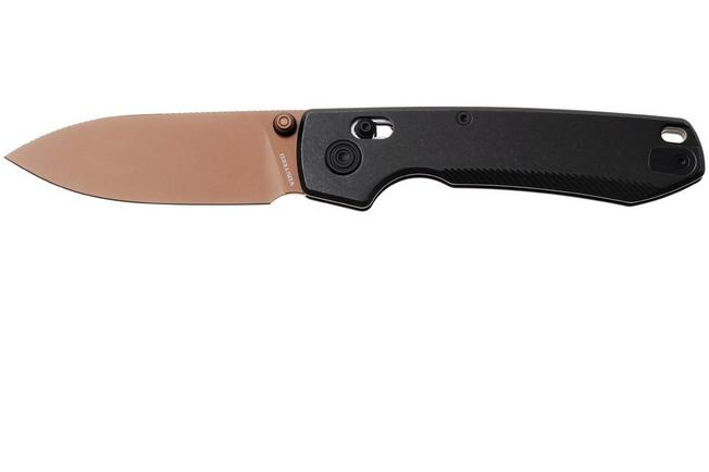 Bild für Vosteed Raccoon TiSlim A4504 Copper Dune PVD 154CM, Black Titanium, Taschenmesser, Yue Dong Design