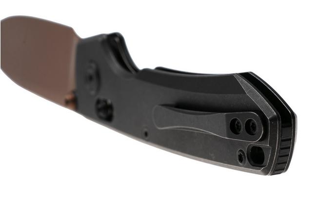 Bild für Vosteed Raccoon TiSlim A4504 Copper Dune PVD 154CM, Black Titanium, Taschenmesser, Yue Dong Design