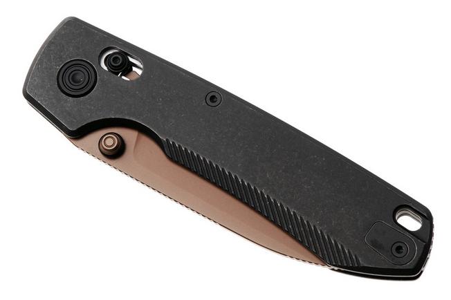 Bild für Vosteed Raccoon TiSlim A4504 Copper Dune PVD 154CM, Black Titanium, Taschenmesser, Yue Dong Design