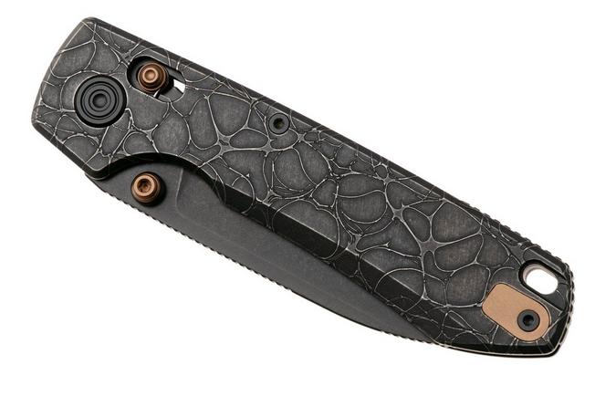 Afbeelding voor Vosteed Raccoon TiSlim A4509, Black Stonewash S35VN, Black Titanium zakmes, Yue Dong design