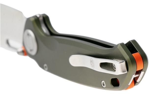 Afbeelding voor Vosteed Zander A4602, Stonewash S35VN, Olive Green Aluminium zakmes, Kornel Kiss design