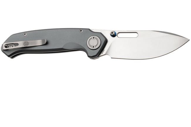 Afbeelding voor Vosteed Zander A4605, Satin S35VN, Grey Aluminium zakmes, Kornel Kiss design
