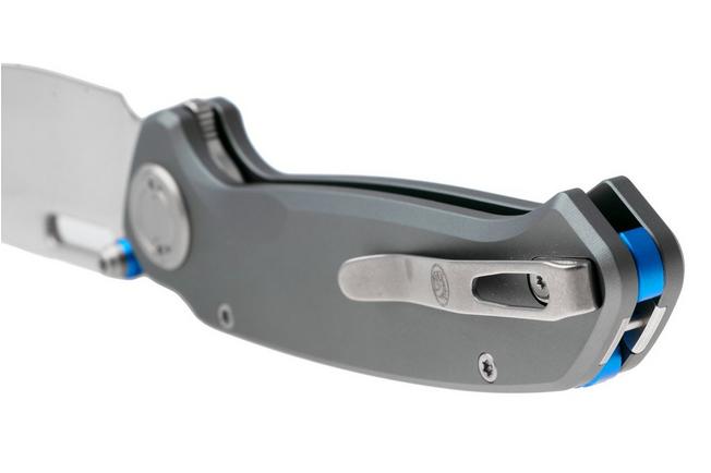 Afbeelding voor Vosteed Zander A4605, Satin S35VN, Grey Aluminium zakmes, Kornel Kiss design