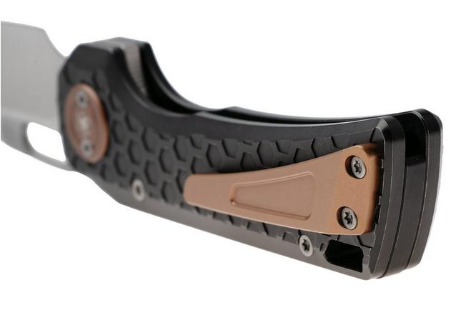 Afbeelding voor Vosteed Nymble A4701 Satin Bead Blast Elmax, Black Titanium, zakmes, John Rusk design