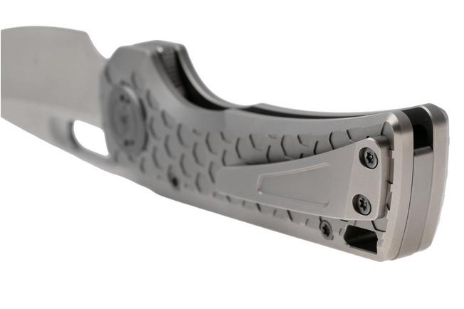 Afbeelding voor Vosteed Nymble A4702 Stonewashed Elmax, Gray Titanium, zakmes, John Rusk design