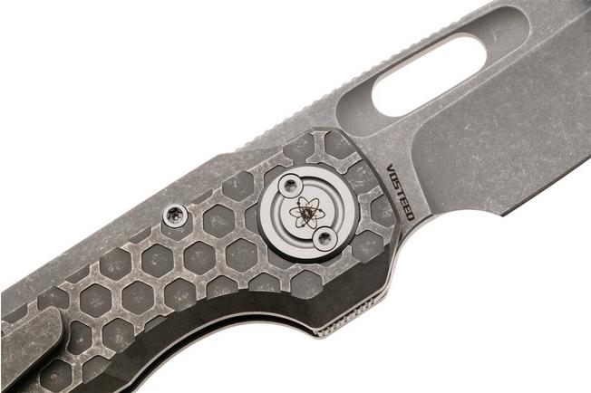 Afbeelding voor Vosteed Nymble A4704 Acid Wash Stonewash Elmax, Acid Wash Gray Titanium, zakmes, John Rusk design
