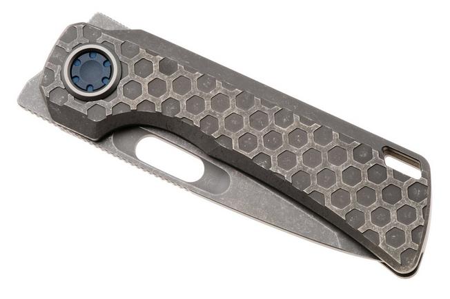 Afbeelding voor Vosteed Nymble A4704 Acid Wash Stonewash Elmax, Acid Wash Gray Titanium, zakmes, John Rusk design