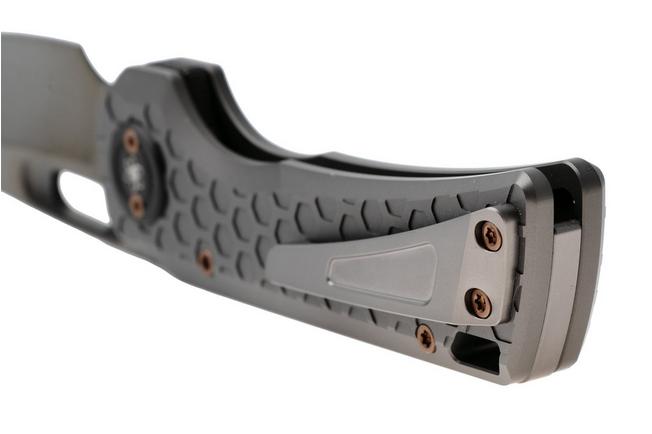 Afbeelding voor Vosteed Nymble A4705 Obsidian DLC Elmax, Dim Gray Titanium, zakmes, John Rusk design