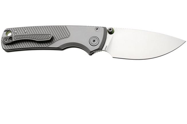 Bild für Vosteed Porcupine TiSlim A4801 Satin 154CM, Gray Titanium, Taschenmesser, Yue Dong Design