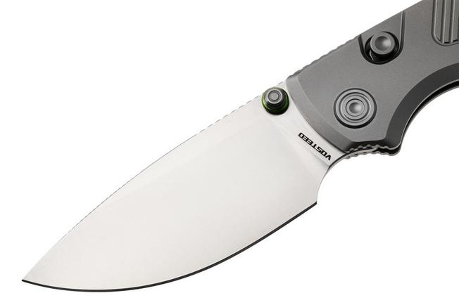 Bild für Vosteed Porcupine TiSlim A4801 Satin 154CM, Gray Titanium, Taschenmesser, Yue Dong Design