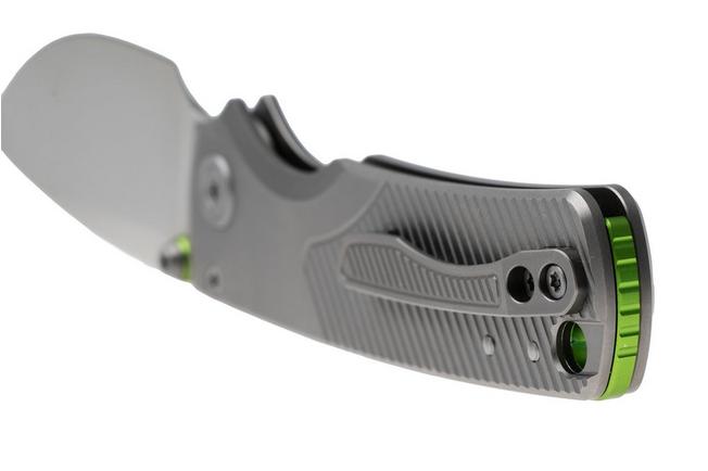 Bild für Vosteed Porcupine TiSlim A4801 Satin 154CM, Gray Titanium, Taschenmesser, Yue Dong Design