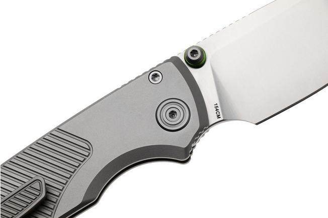 Bild für Vosteed Porcupine TiSlim A4801 Satin 154CM, Gray Titanium, Taschenmesser, Yue Dong Design