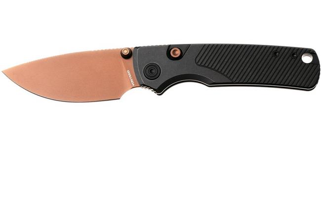 Bild für Vosteed Porcupine TiSlim A4802 Copper Dune PVD 154CM, Black Titanium, Taschenmesser, Yue Dong Design