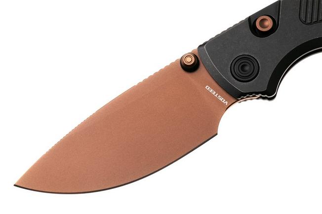 Bild für Vosteed Porcupine TiSlim A4802 Copper Dune PVD 154CM, Black Titanium, Taschenmesser, Yue Dong Design