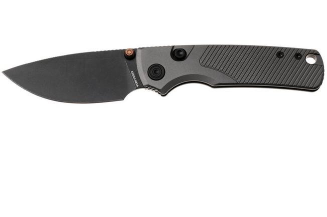 Bild für Vosteed Porcupine TiSlim A4804 Blackwashed 154CM, Dim Gray Titanium, Taschenmesser, Yue Dong Design