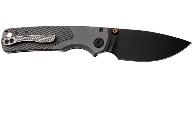 Bild für Vosteed Porcupine TiSlim A4804 Blackwashed 154CM, Dim Gray Titanium, Taschenmesser, Yue Dong Design