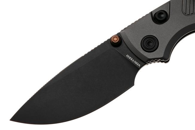 Bild für Vosteed Porcupine TiSlim A4804 Blackwashed 154CM, Dim Gray Titanium, Taschenmesser, Yue Dong Design