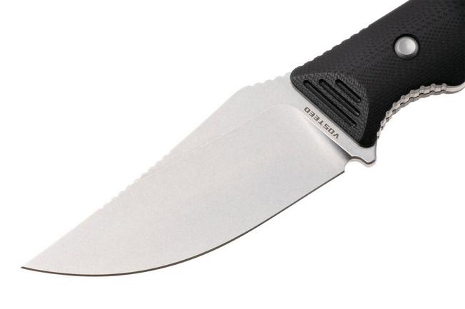 Afbeelding voor Vosteed H-Back D0404 Stonewashed Nitro-V, Black G10, vaststaand mes