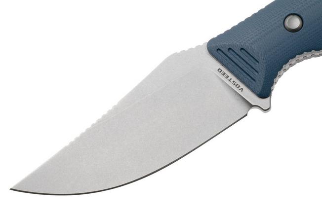 Afbeelding voor Vosteed H-Back D0405 Stonewashed Nitro-V, Blue G10, vaststaand mes