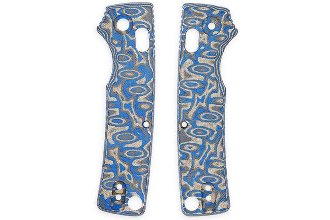 Afbeelding voor Vosteed Porcupine ModSwap W0306 Blue Ocean Micarta, handgreepschalen