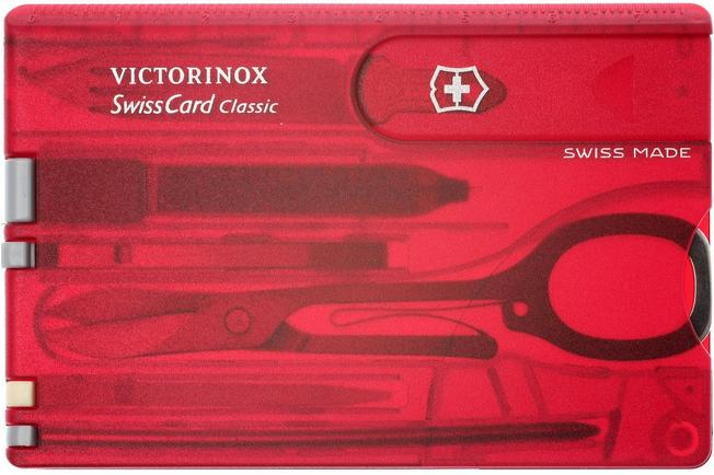 Victorinox SwissCard Classic Red Advantageously shopping at Knivesandtools